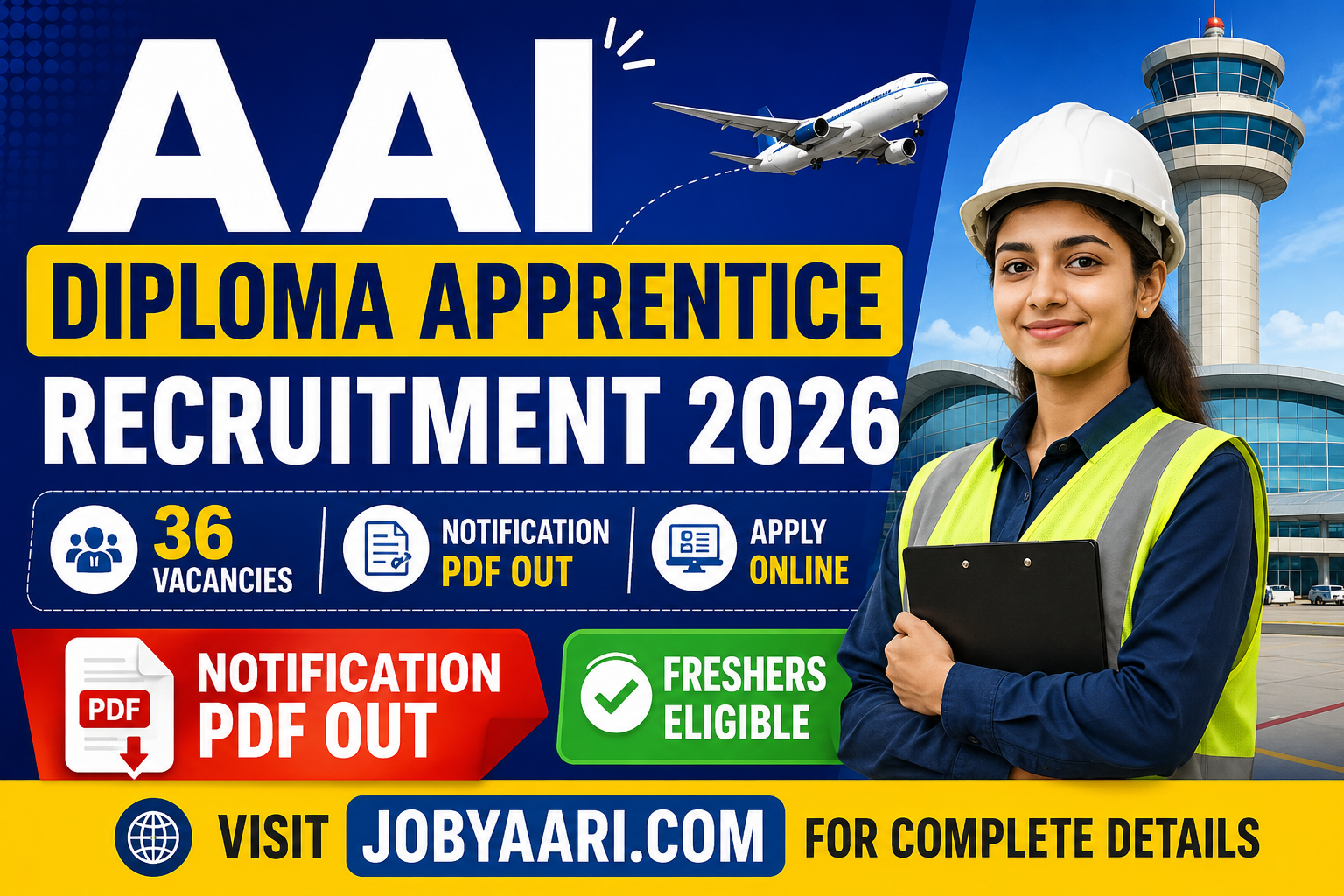AAI Apprentice Recruitment 2026 official notification for Diploma holders – Apply Online