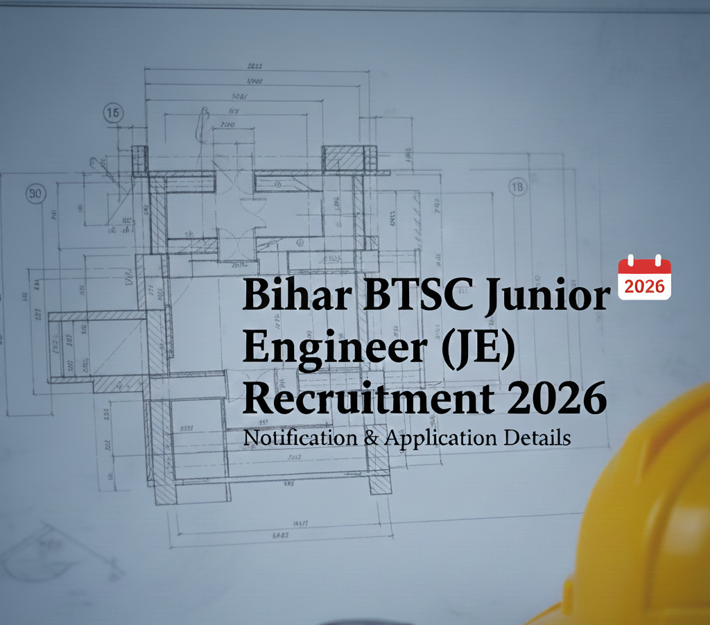 Bihar BTSC Junior Engineer Recruitment 2026 | 2809 JE Posts | Apply Online