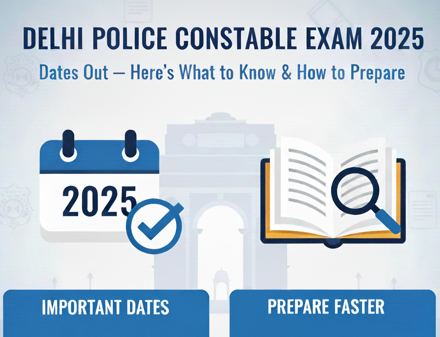 Delhi Police Constable Exam Date 2025 Released | SSC Constable Schedule, Admit Card & Exam City Deta