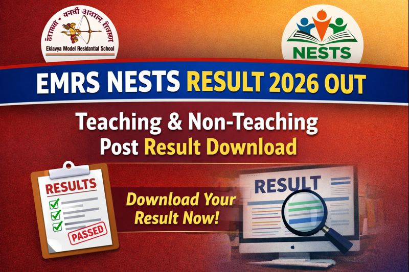 EMRS  Result 2026 Out – Teaching & Non-Teaching Post Result Download
