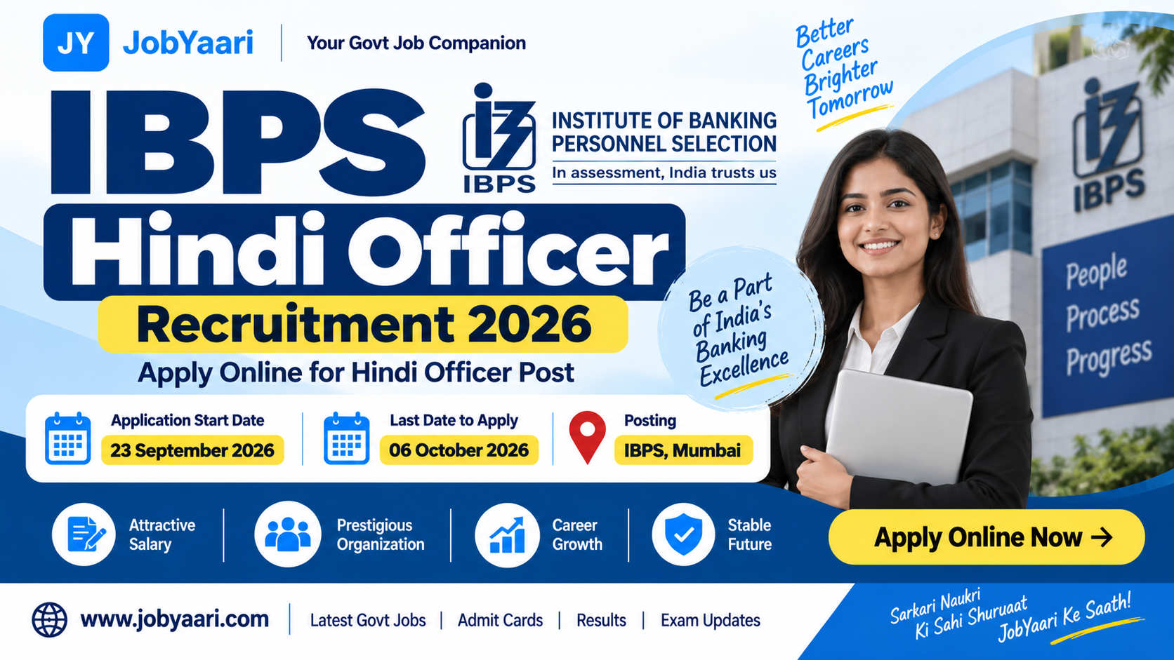 IBPS Hindi Officer Recruitment 2026 – Apply Online for Hindi Officer Post
