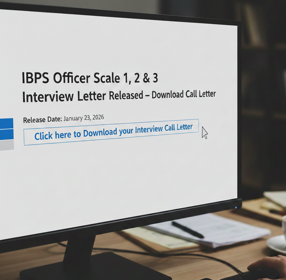 IBPS Officer Scale 1, 2 & 3 Interview Letter Released – Download Call Letter