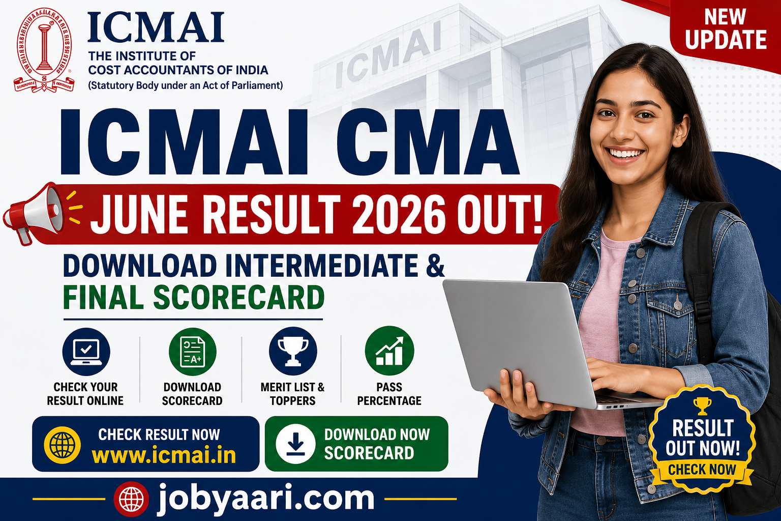 ICMAI CMA June Result 2026 Out: Download Scorecard & Merit List