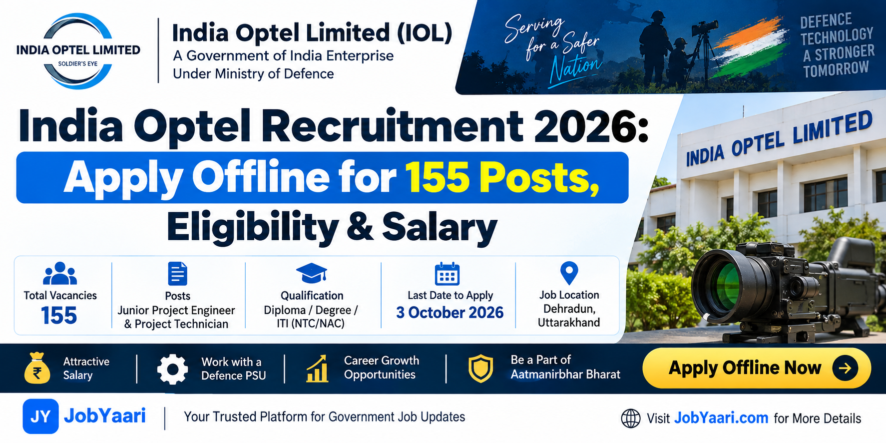 India Optel Recruitment 2026: 155 Junior Project Engineer and Project Technician Vacancies
