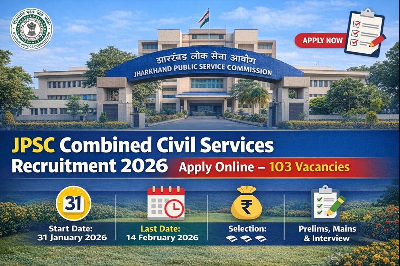 JPSC Civil Services Recruitment 2026 Apply Online – 103 Vacancies