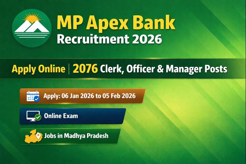 MP Apex Bank Recruitment 2026 Apply Online | 2076 Clerk, Officer & Manager Posts