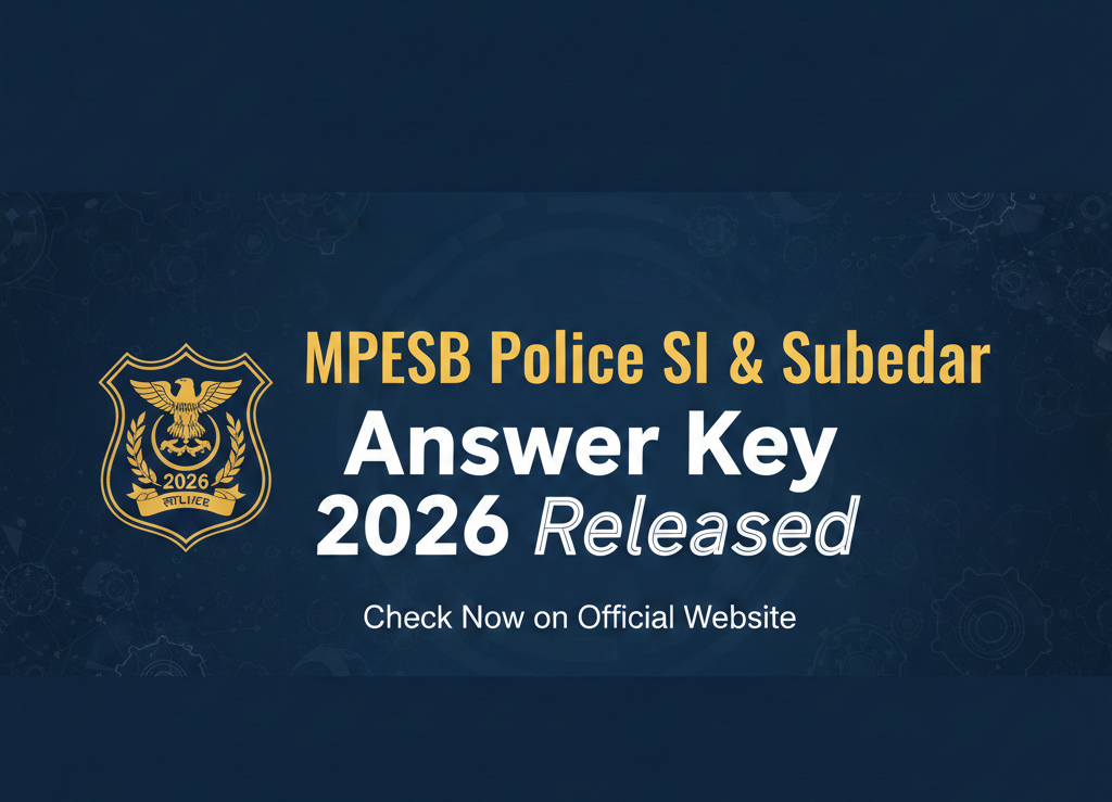 MPESB Police SI & Subedar Answer Key 2025 Released