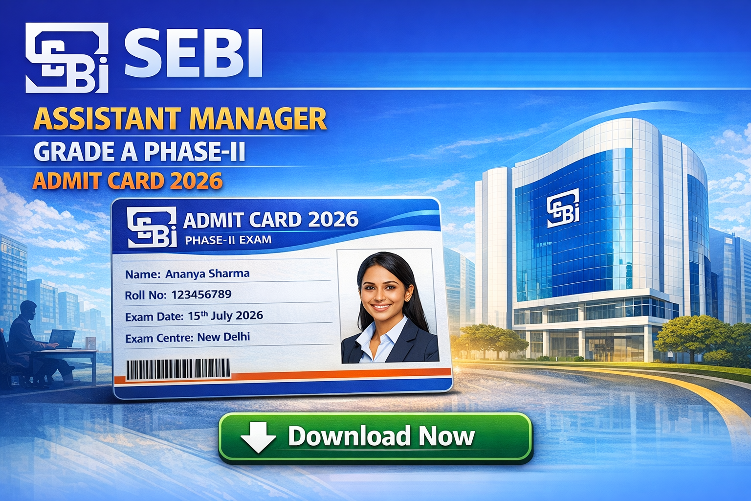 SEBI Assistant Manager Grade A Phase-II Admit Card 2026 | Download Now