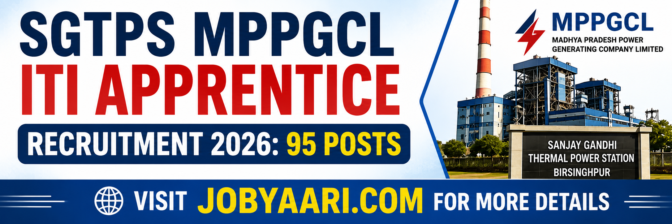 SGTPS MPPGCL ITI Apprentice Recruitment 2026: 95 Posts
