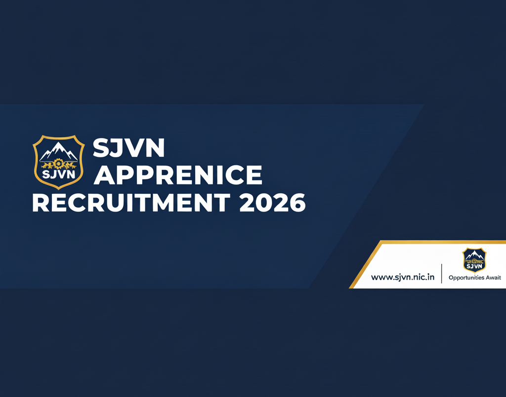 SJVN Recruitment (Apprentice) 2026 Apply Online | 100 Apprentice Posts