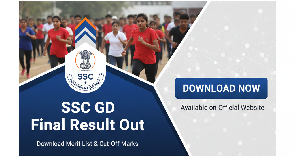 SSC GD Final Result 2026 Out – Download Merit List & Cut-Off PDF