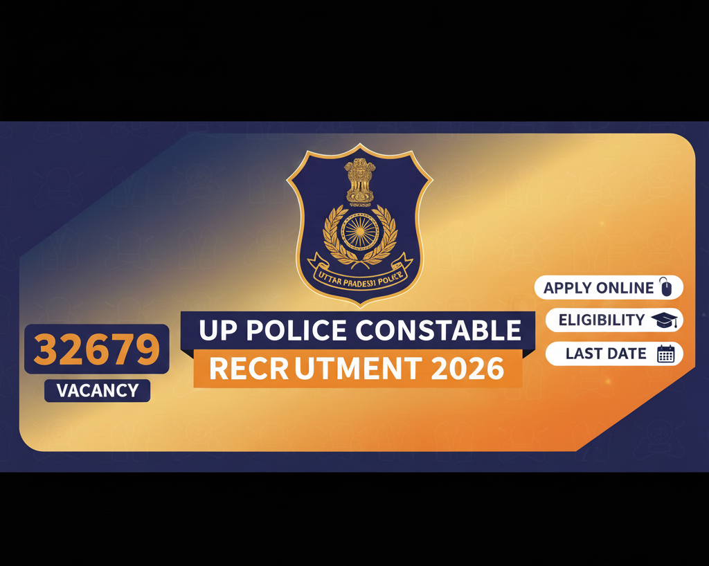 UP Police Constable Recruitment 2026: 32679 Vacancy, Apply Online, Eligibility & Last Date
