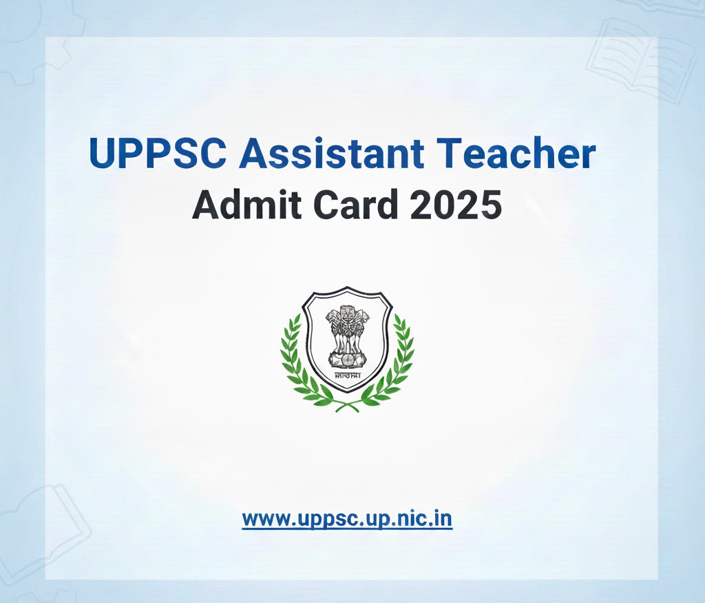 UPPSC has released the Assistant Teacher Admit Card 2025 for 7466 vacancies.
